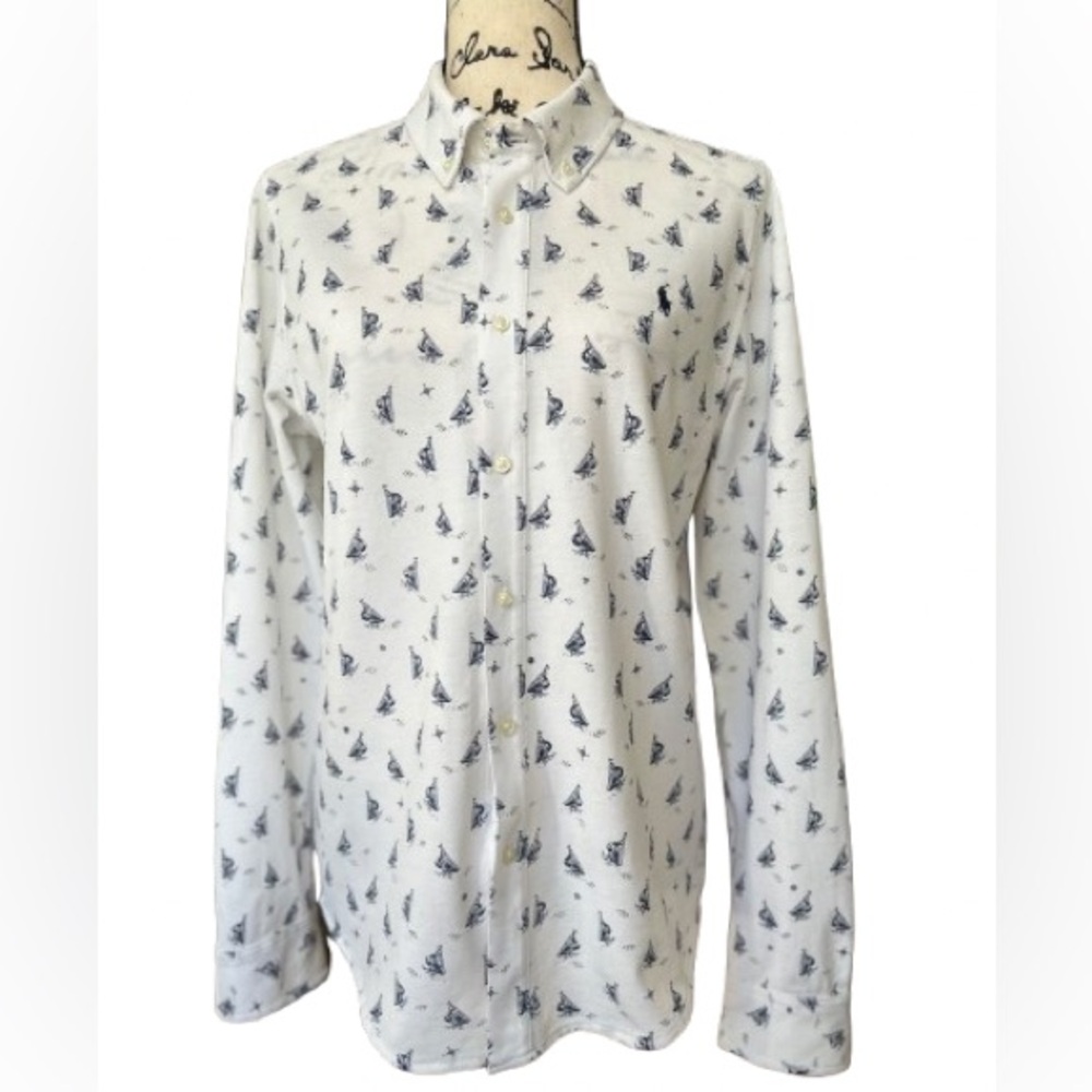 Polo Ralph Lauren. Button down stretch shirt. Size XL/TG (18-20).